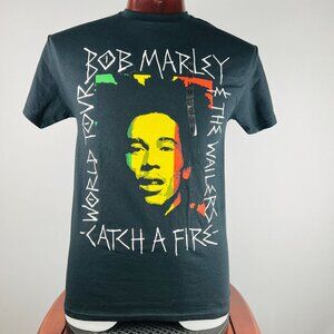 Bob Marley & The Wailers Catch A Fire World Tour Med T-Shirt Shirt NWT